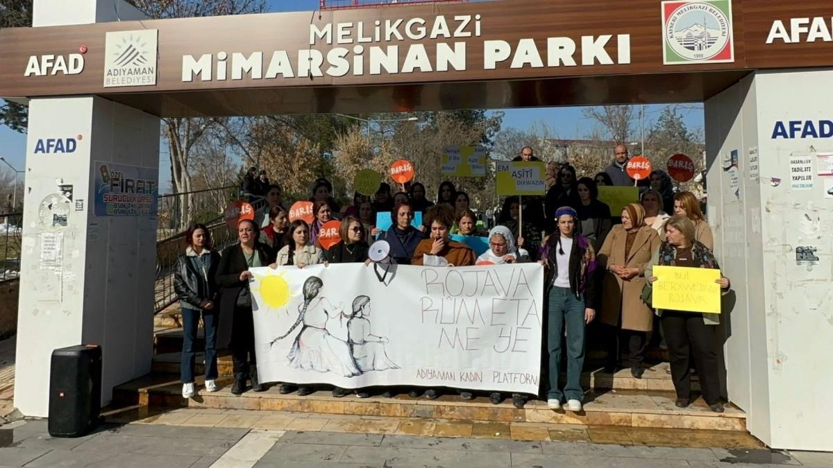 Adıyaman Kadın Platformu’ndan ‘Rojava’ açıklaması: ‘Kadın bedenine yönelik savaşa hayır’ - Videolu Haber