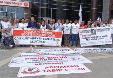 Adıyaman Tabip Odası’ndan ‘sağlıkta ve eğitimde şiddete’ tepki - Videolu Haber