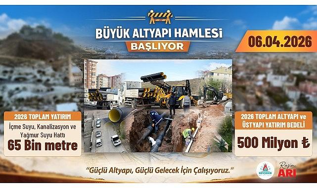 Nevşehir Belediyesi'nden Altyapı ve Üstyapıya 500 Milyonluk Dev Yatırım