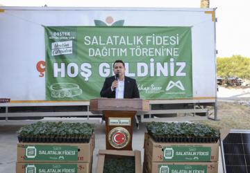 Aydıncık’ta Üreticiye Fide ve Güneş Paneli Desteği Başladı