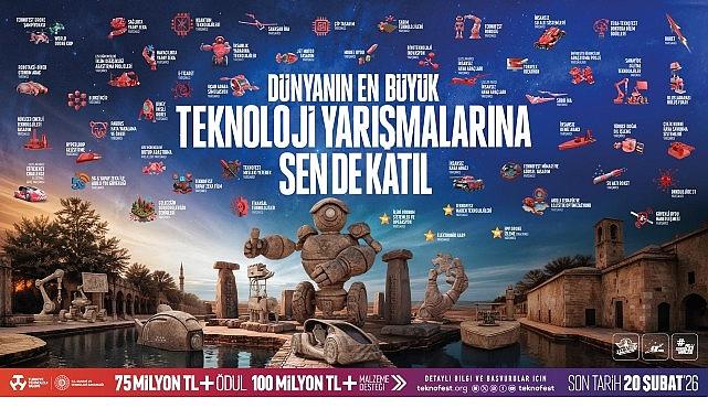 Geleceği Üretenler TEKNOFEST'te Buluşuyor; 2026 Teknoloji Yarışmalarına Başvurular Başladı!