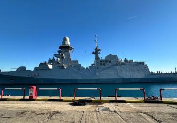 İtalya Deniz Kuvvetleri gemisi Antalya limanı’nda