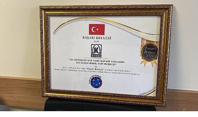 KOSKİ'ye “Dijital Birliktelik Zirvesi"nde Başarı Belgesi