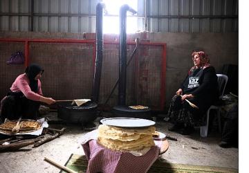Eseler Köyü'nde Kaz Bayramı öncesi imece bereketi