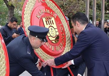 29 Ekim Cumhuriyet Bayramı Çelenk Sunma Töreni ile başladı