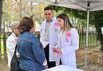 Meme Kanseri için Pembe Çiçekler Toprakla Buluştu