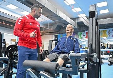 ASFİM'in spor tutkunu 86 yaşındaki delikanlısı  