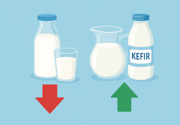 Eylül Ayında İnek Sütü Azalırken, Ayran ve Kefir Üretimi Yükseldi