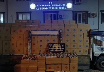 Gölbaşı’nda polis operasyonunda 6 milyon makaron ele geçirildi