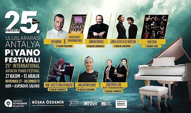 Antalya'nın çeyrek asra ulaşan piyano festivali başlıyor