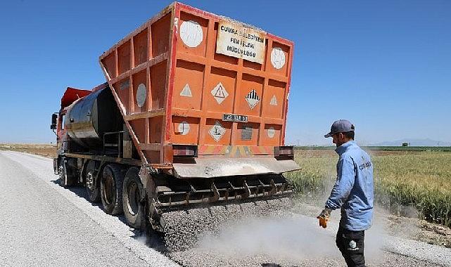 Çumra Belediyesi 600 Bin m² Asfalt Serimi Yaptı