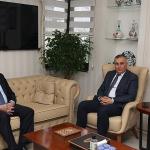 Başkan Şadi Özdemir'den İl Milli Eğitim Müdürü Gürhan Çokgezer'e ziyaret
