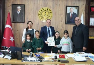 Adıyamanlı Minik Gazetecilerden İl Milli Eğitim Müdürü Ali Tosun'a Ziyaret