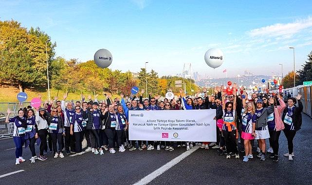 Allianz Türkiye Gönüllüleri, İstanbul Maratonu'nda iyilik peşinde koştu