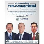 Milas Belediyesi Toplu Açılış Töreni Gerçekleştirecek