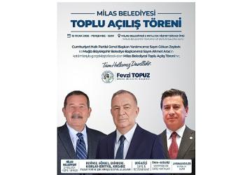 Milas Belediyesi Toplu Açılış Töreni Gerçekleştirecek