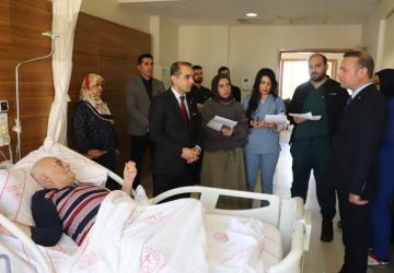 Prof. Dr. Mehmet Şirik, Kahtalı Hamido’yu ziyaret etti