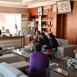 Antrenörlerden Başkan Topaloğlu'na ziyaret