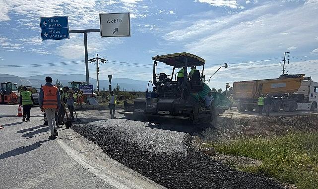 Aydın Büyükşehir Belediyesi Yol Yapım ve Yenileme Çalışmalarına Devam Ediyor