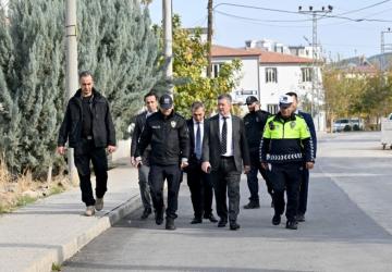Adıyaman İl Emniyet Müdürü Nazman, KGYS çalışmalarını yerinde inceledi