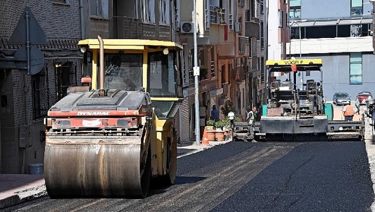 Osmangazi'de 160 ton asfalt döküldü