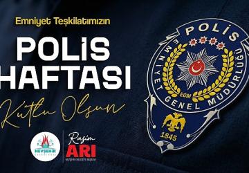 Başkan Arı, Türk Polis Teşkilatının 181. Kuruluş Yıl Dönümünü Kutladı