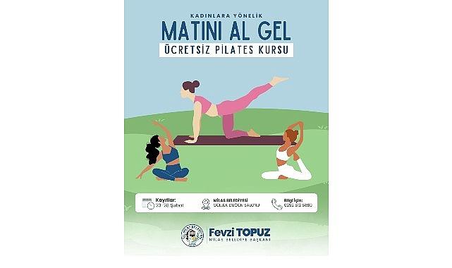 Milas Belediyesi Güllük'te Pilates Kursu Açıyor