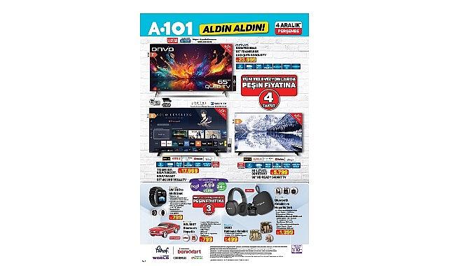 4 Aralık'ta A101'de Mobilite ve Teknoloji Ürünleri Öne Çıkıyor