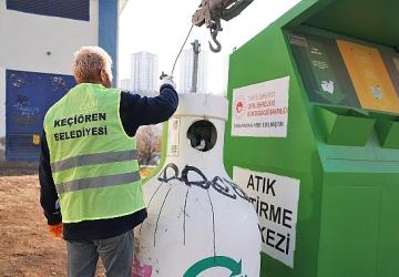 Keçiören'den Geri Dönüşüme Büyük Katkı