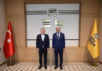 Bakan Bak ve AK Parti Genel Başkan Yardımcısı Büyükgümüş, Başkan Altay'ı Ziyaret Etti