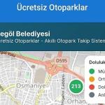 İnegöl'de Ücretsiz Otoparkların Anlık Doluluk Oranı Artık Cebinizde