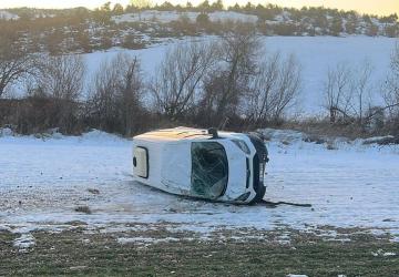 Adıyaman’da minibüs devrildi:4 yaralı