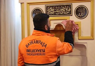 Bayrampaşa'da camiler Ramazan'a hazırlanıyor