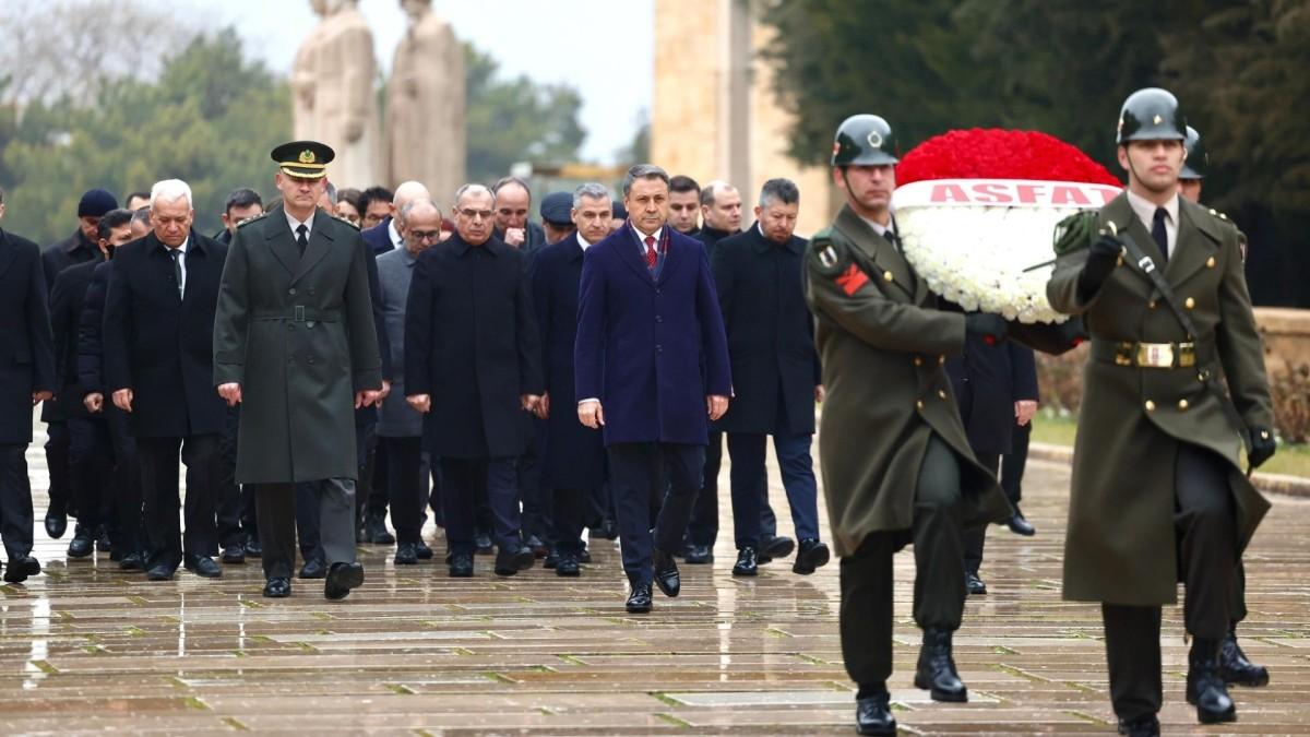 ASFAT 8’inci kuruluş yıl dönümünde Anıtkabir’i ziyaret etti