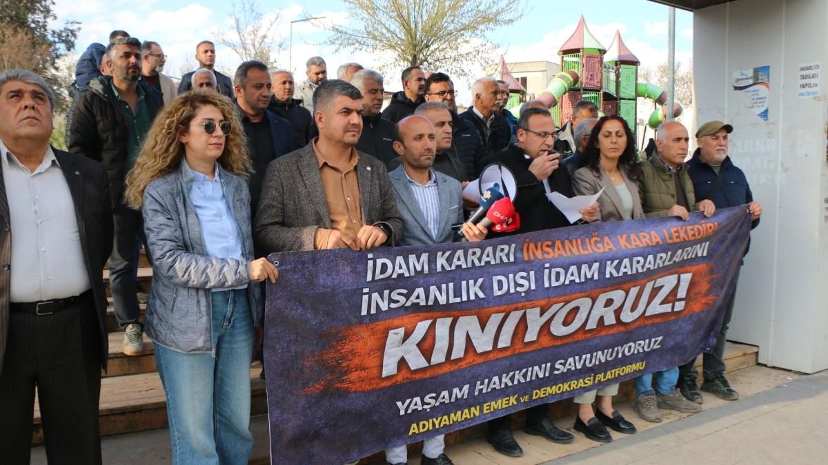 Adıyaman’da Emek ve Demokrasi Platformu’ndan İsrail’e tepki: ‘İdam kararları yaşam hakkının açık ihlalidir’ - Videolu Haber