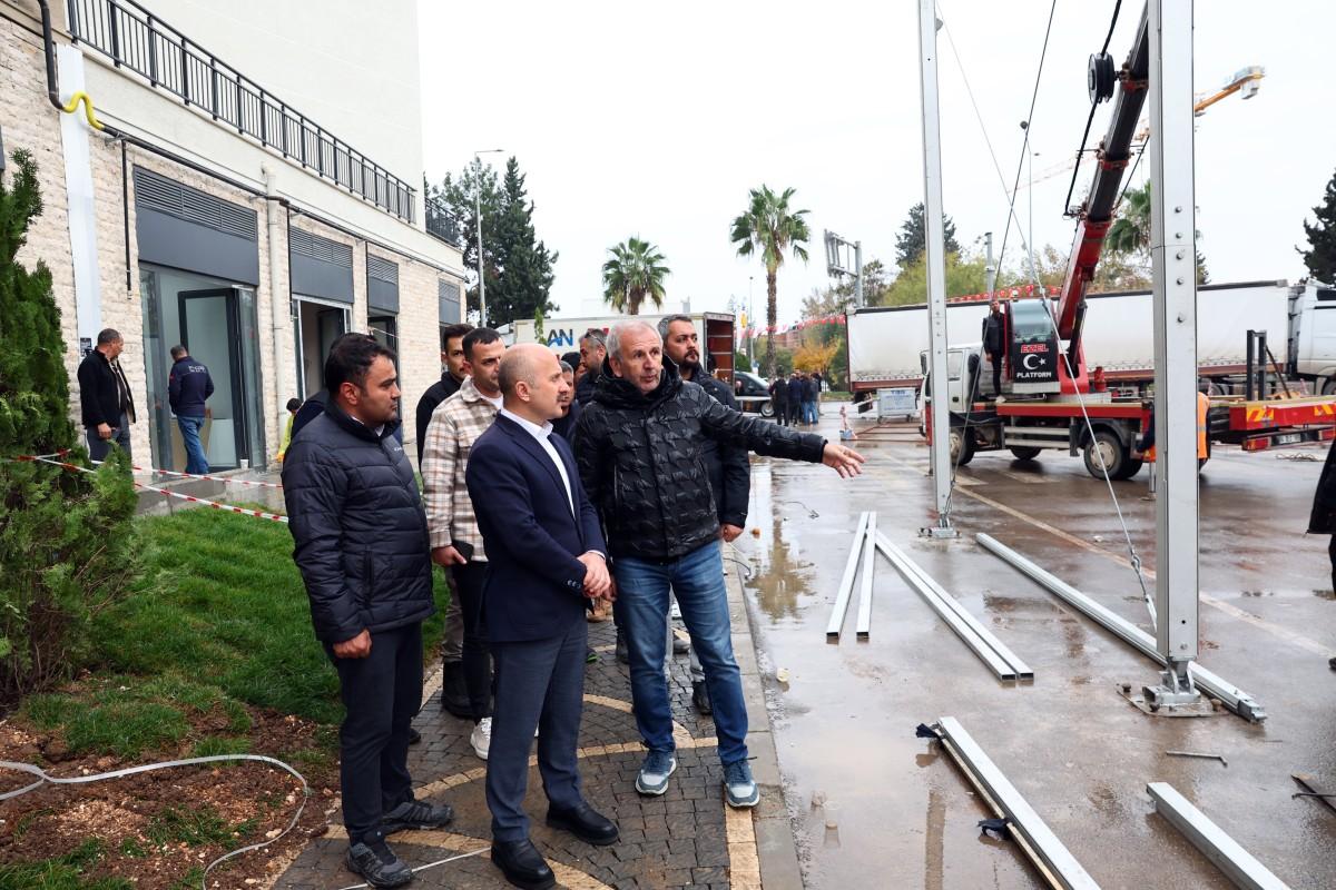 Vali Varol, Cumhurbaşkanı Erdoğan’ın Adıyaman’da katılacağı tören öncesi hazırlıkları inceledi