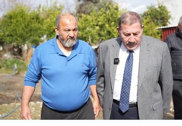 Başkan Fevzi Topuz'dan Evi Yanan Aileye Konteyner ve Ev Tadilatı Sözü