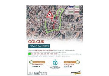 Gölcük Koca Yusuf Caddesi'nde çalışma var