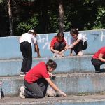 Öğrencilerinden Mıntıka Temizliği