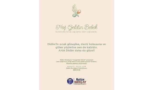 Didim'de “Hoş Geldin Bebek" Projesi Tüm Hızıyla Sürüyor