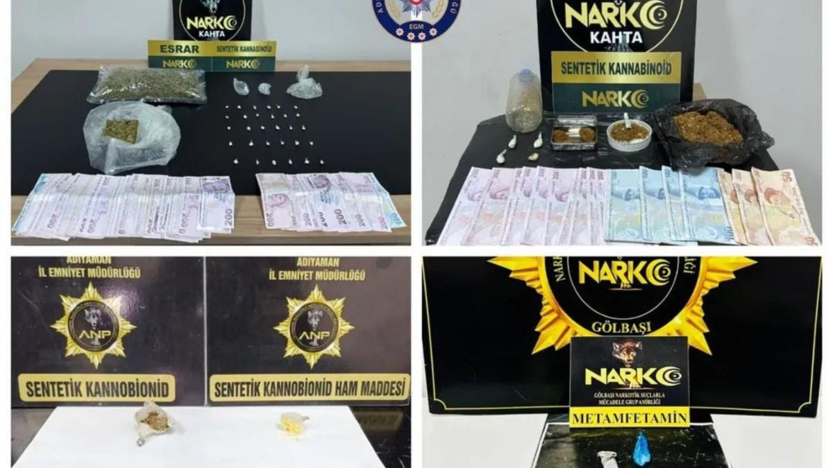 Adıyaman’da güvenlik ve narkotik operasyonları: 52 aranan şahıs yakalandı