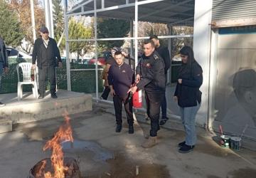 Besni Belediyesi’nden özel gereksinimli öğrencilere yangın eğitimi