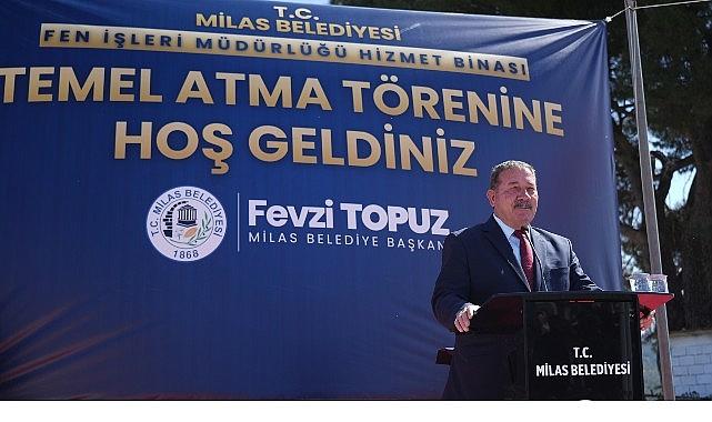 Fen İşleri Müdürlüğü Binasının Temeli Törenle Atıldı