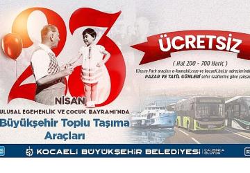 23 Nisan'da Kocaeli'de ulaşım ücretsiz