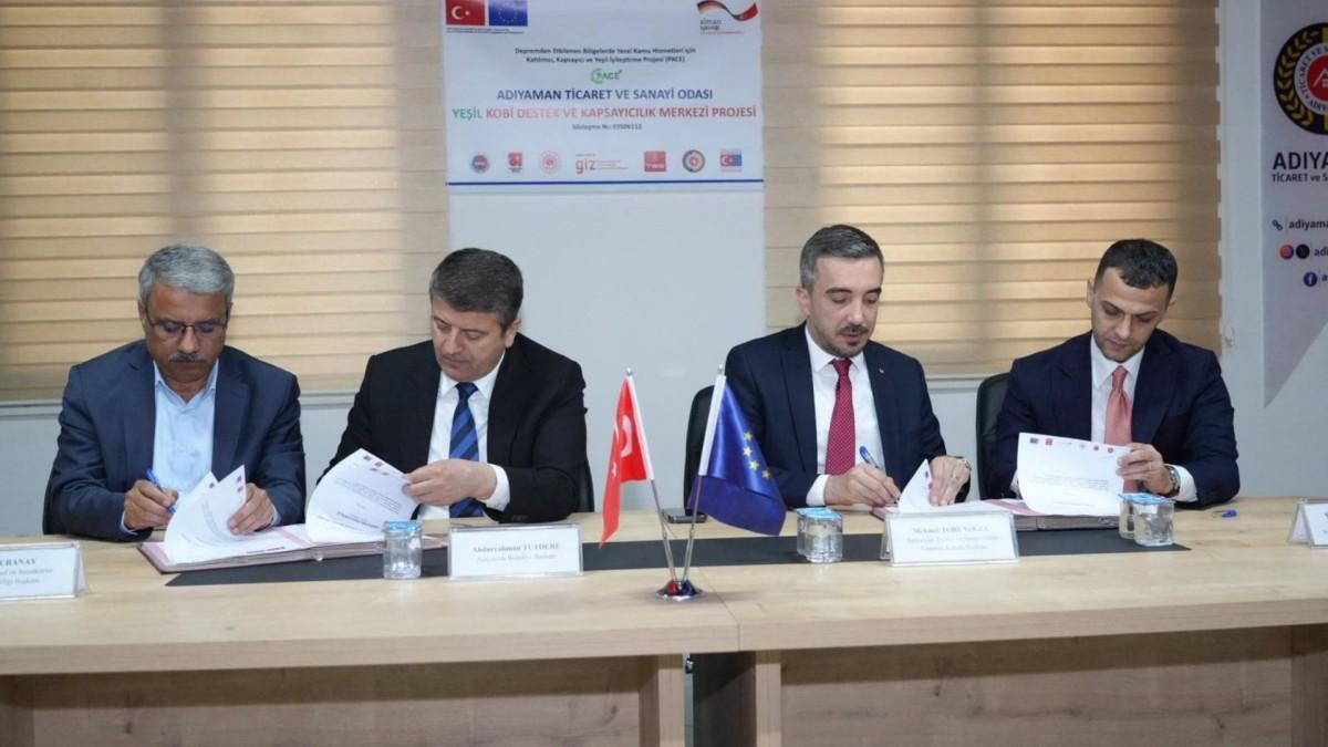 Adıyaman’da yeşil dönüşüm ve kapsayıcı kalkınma için yeni merkez kuruluyor