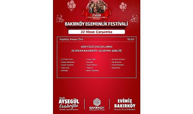Bakırköy'de 23 Nisan Coşkusu Festivalle Yaşanacak