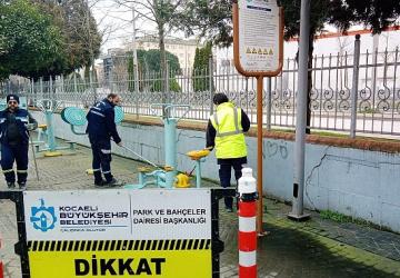 Büyükşehir'den spor aletlerine periyodik bakım