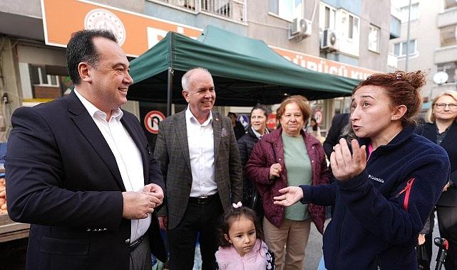 Başkan Dutlulu Karaköy Pazarı'nda Esnafı Dinledi