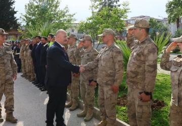 Vali Abdullah Küçük’ten İl Jandarma Komutanlığı’na ziyaret