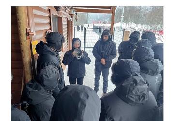 Kuzuyayla'da kış tatbikatı